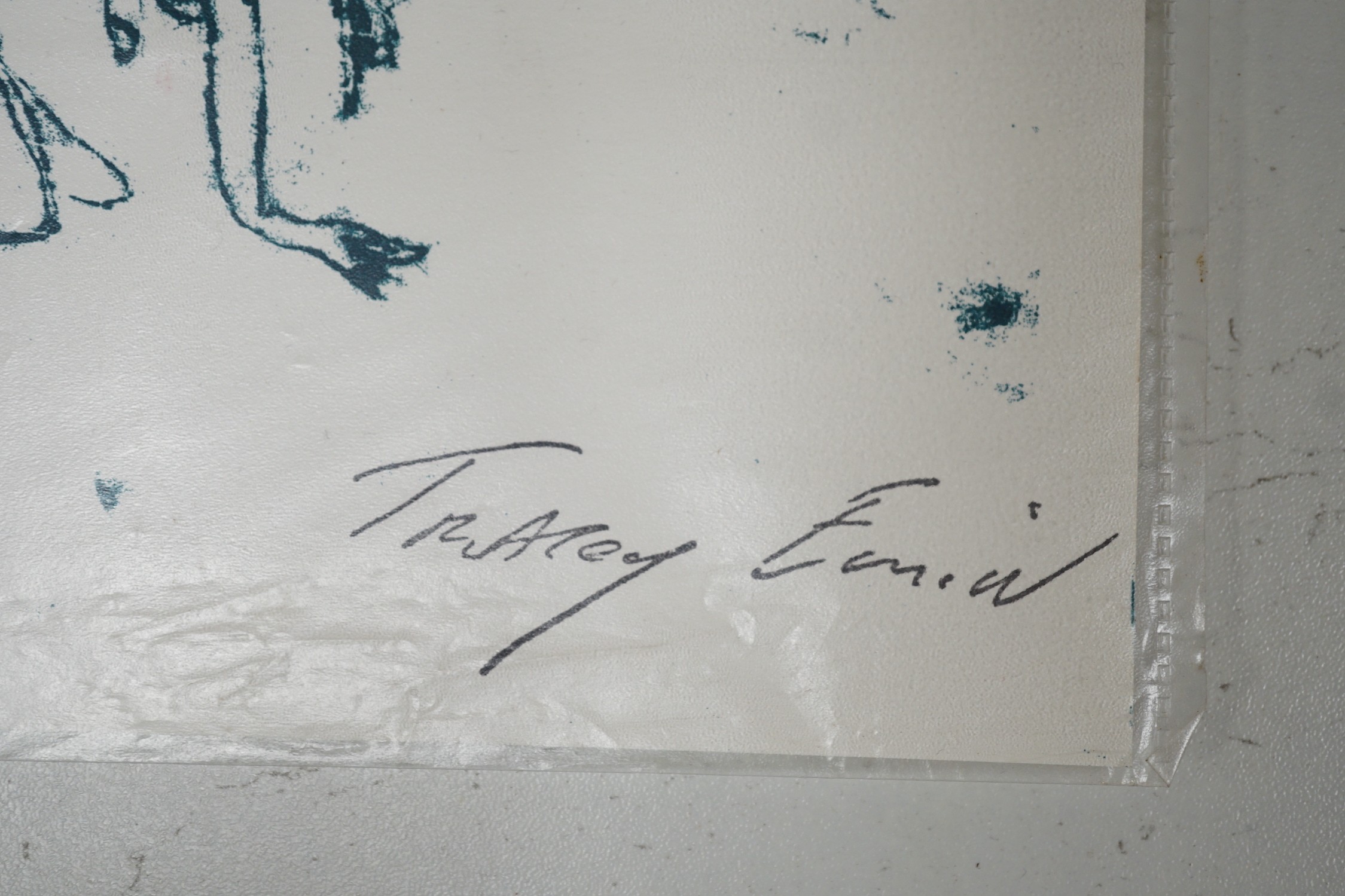 Tracey Emin (b.1963), lithograph, 'Every Bodies Been There', stamped signature and blind stamp lithograph produced in the studios of Alan Cox of Sky Editions, London, 20 x 25cm, unframed